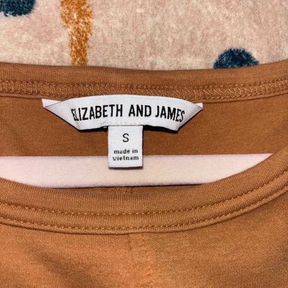 Elizabeth and James Sleeveless Cotton Midi Dress (Size Small)- Caramel/Cognac - Picture 9 of 12